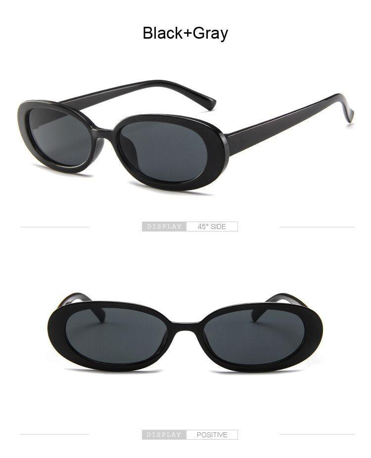 90s Tiny Oval Polarized Sunglasses – Small Vintage Frame Women's