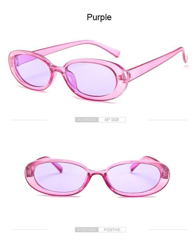 90s Tiny Oval Polarized Sunglasses – Small Vintage Frame Women's
