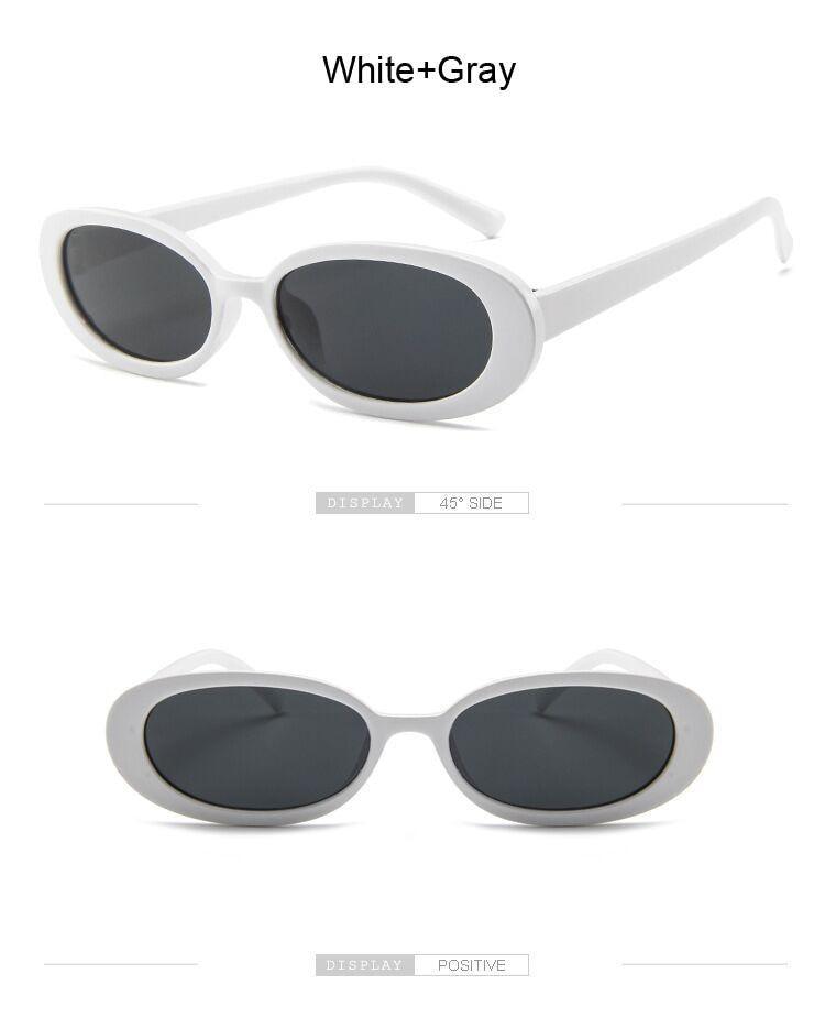 90s Tiny Oval Polarized Sunglasses – Small Vintage Frame Women's