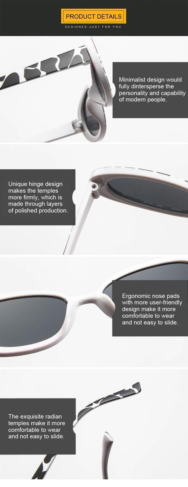 90s Tiny Oval Polarized Sunglasses – Small Vintage Frame Women's