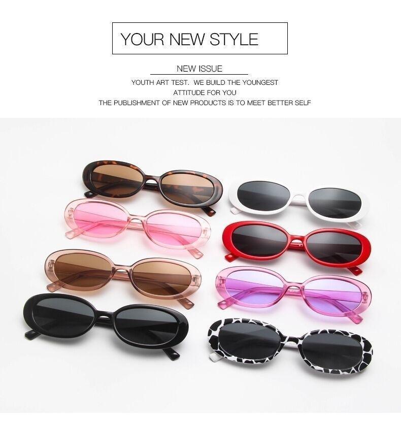 90s Tiny Oval Polarized Sunglasses – Small Vintage Frame Women's