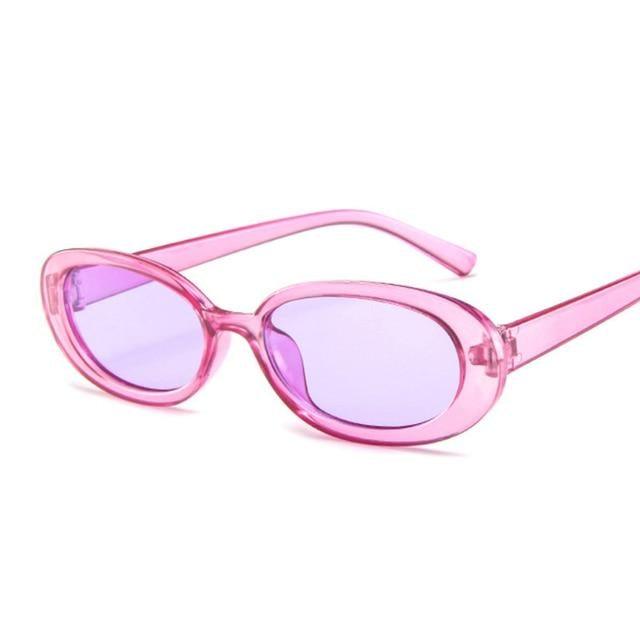90s Tiny Oval Polarized Sunglasses – Small Vintage Frame Women's