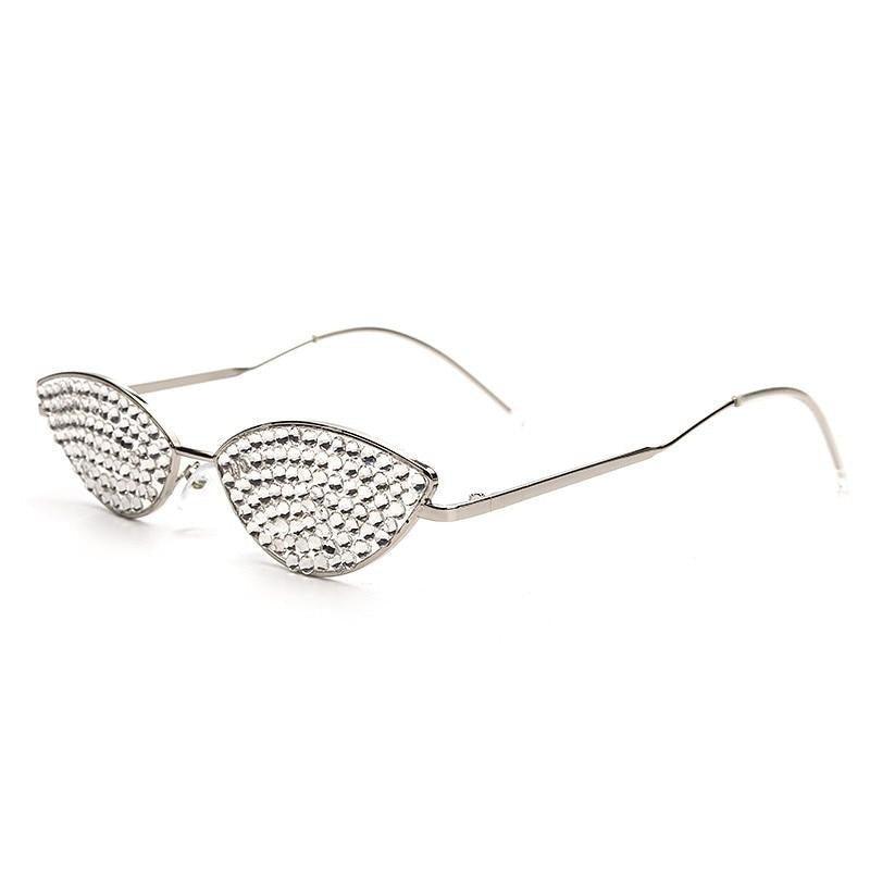 Rhinestone Cat Eye Sunglasses for Women – Luxury UV400