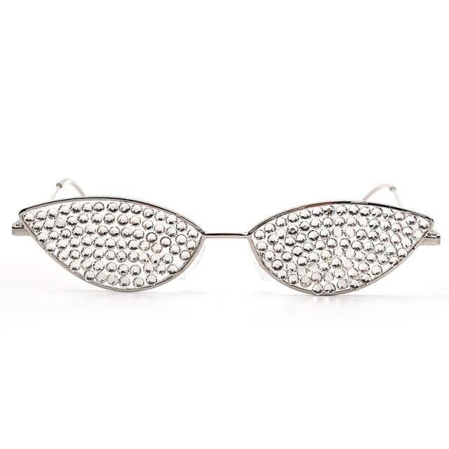 Rhinestone Cat Eye Sunglasses for Women – Luxury UV400