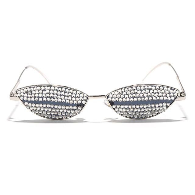 Rhinestone Cat Eye Sunglasses for Women – Luxury UV400