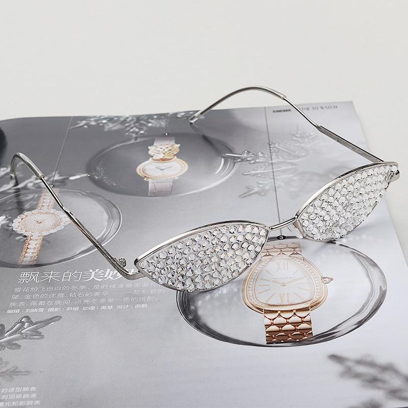 Rhinestone Cat Eye Sunglasses for Women – Luxury UV400