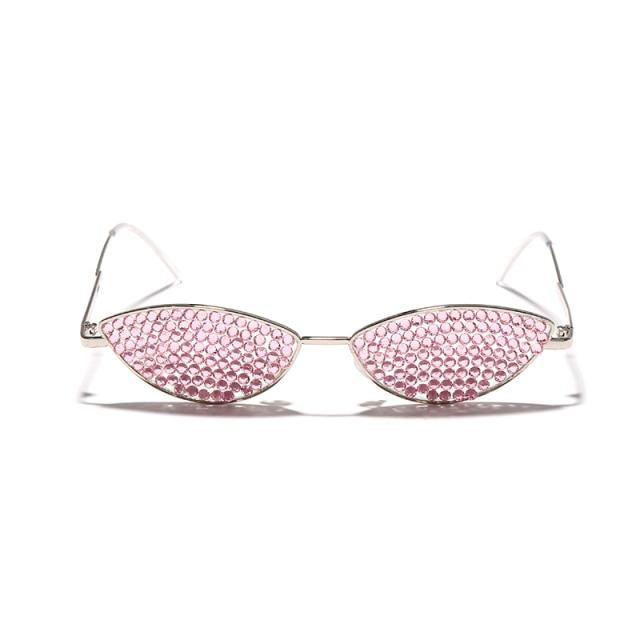 Rhinestone Cat Eye Sunglasses for Women – Luxury UV400