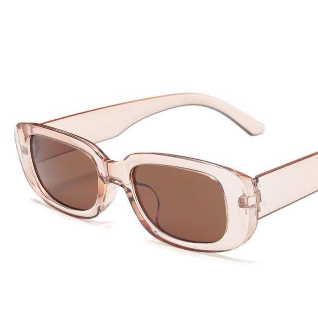 Narrow Rectangle Sunglasses for Women – Retro Luxury