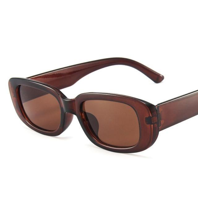 Narrow Rectangle Sunglasses for Women – Retro Luxury