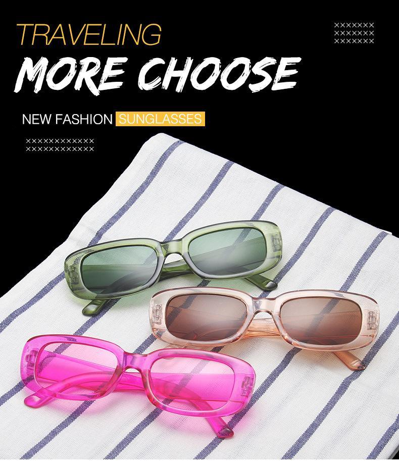 Narrow Rectangle Sunglasses for Women – Retro Luxury