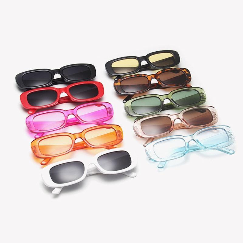 Narrow Rectangle Sunglasses for Women – Retro Luxury