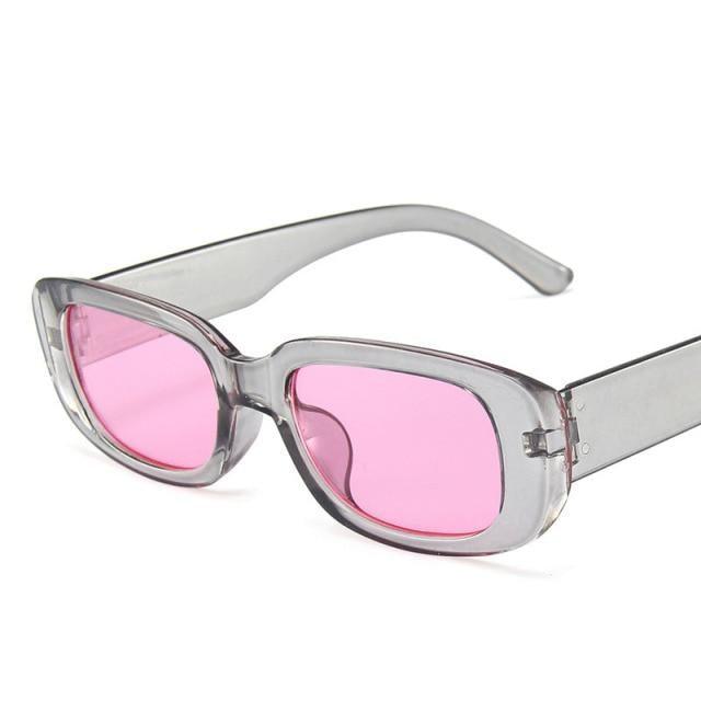 Narrow Rectangle Sunglasses for Women – Retro Luxury