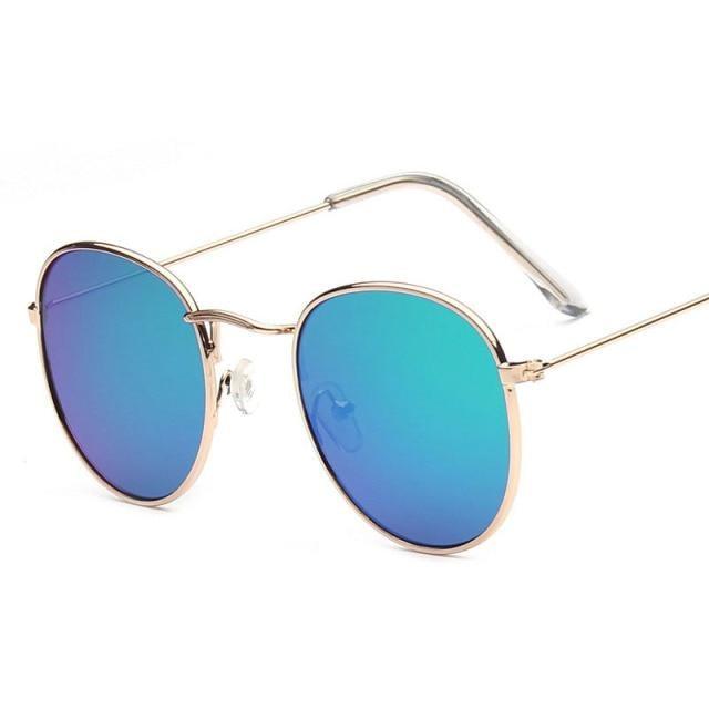 Round Vintage Sunglasses Unisex – Metal Frame UV400