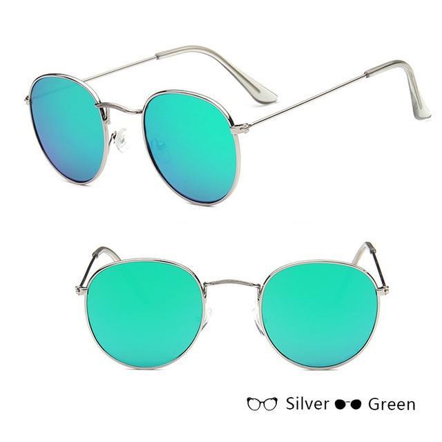 Round Vintage Sunglasses Unisex – Metal Frame UV400