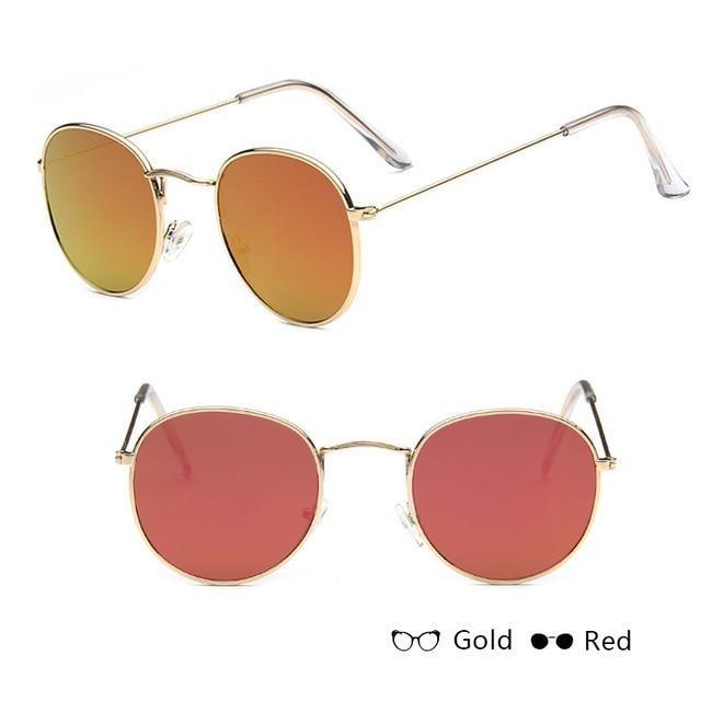 Round Vintage Sunglasses Unisex – Metal Frame UV400