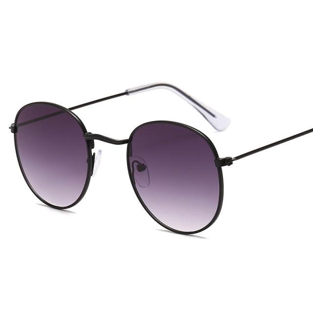 Round Vintage Sunglasses Unisex – Metal Frame UV400