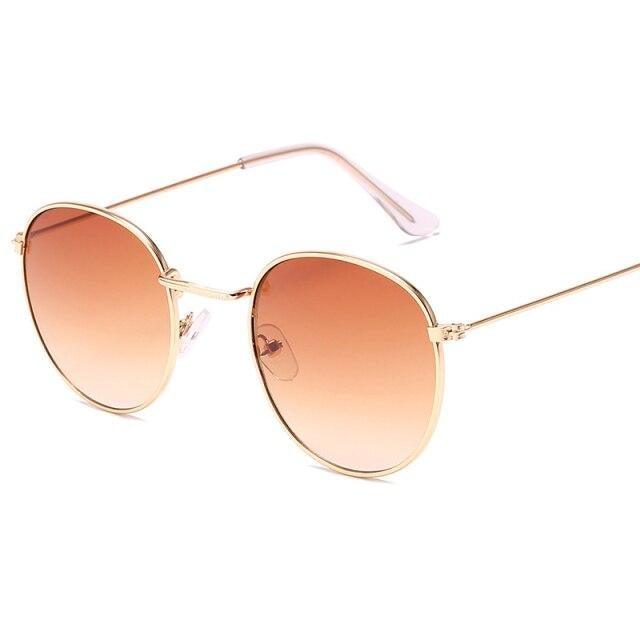 Round Vintage Sunglasses Unisex – Metal Frame UV400