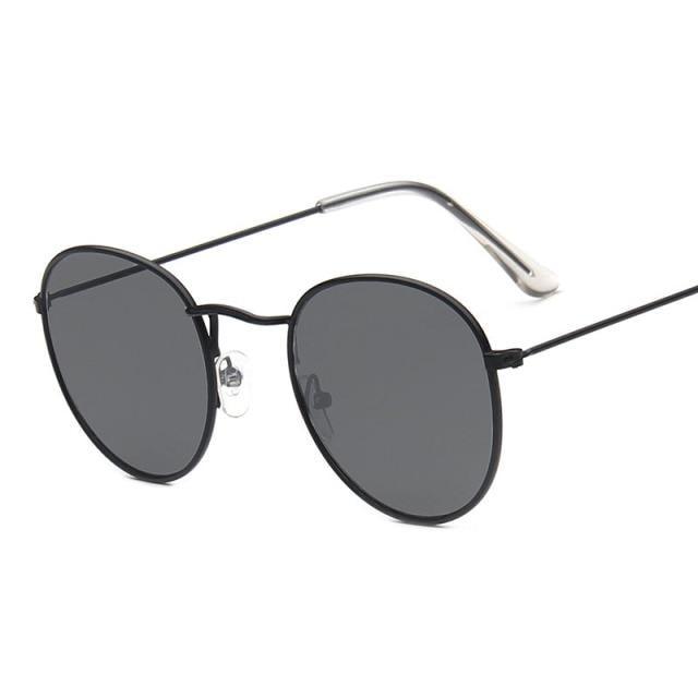 Round Vintage Sunglasses Unisex – Metal Frame UV400