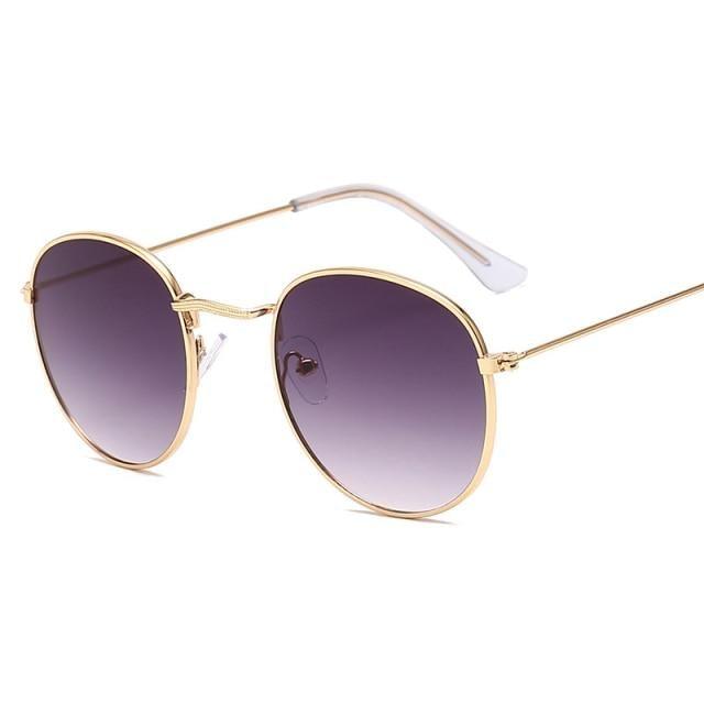 Round Vintage Sunglasses Unisex – Metal Frame UV400