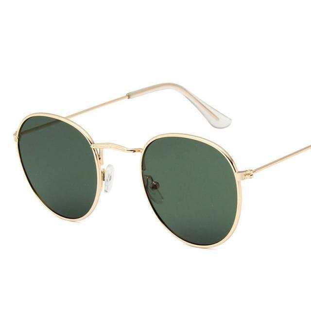 Round Vintage Sunglasses Unisex – Metal Frame UV400