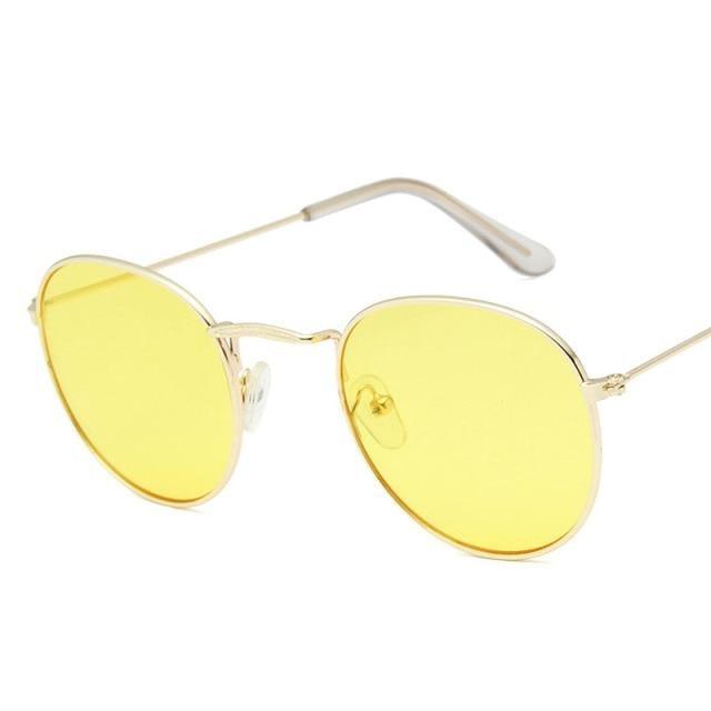 Round Vintage Sunglasses Unisex – Metal Frame UV400