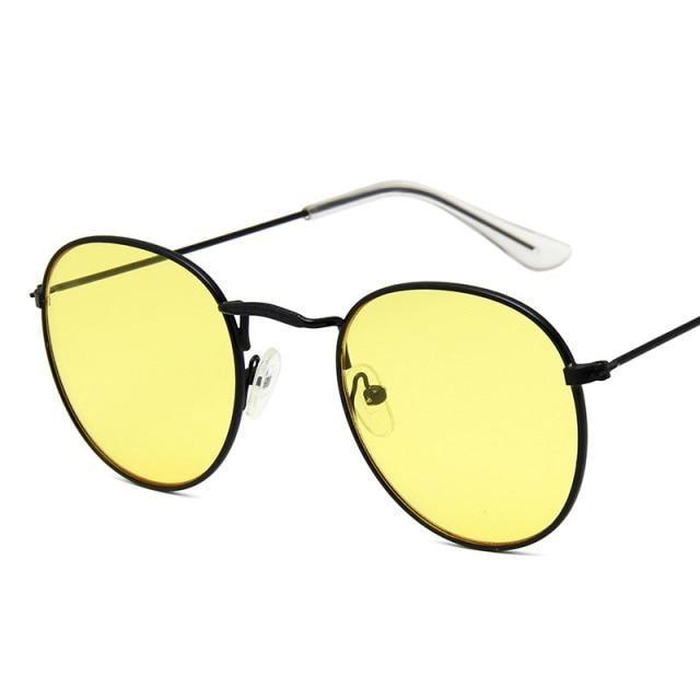 Round Vintage Sunglasses Unisex – Metal Frame UV400