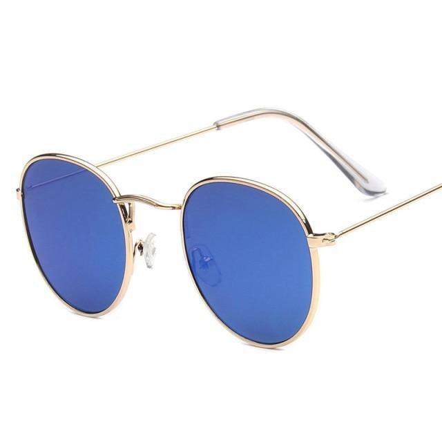 Round Vintage Sunglasses Unisex – Metal Frame UV400