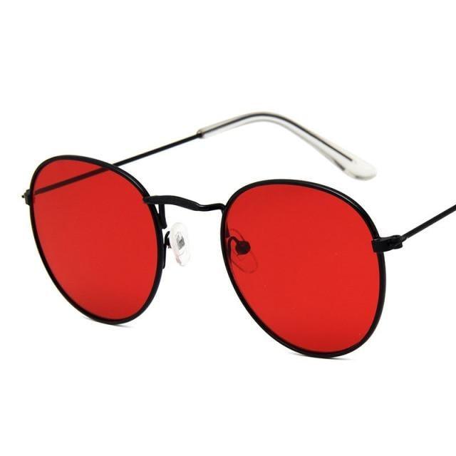 Round Vintage Sunglasses Unisex – Metal Frame UV400