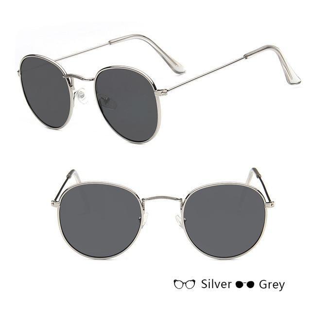 Round Vintage Sunglasses Unisex – Metal Frame UV400