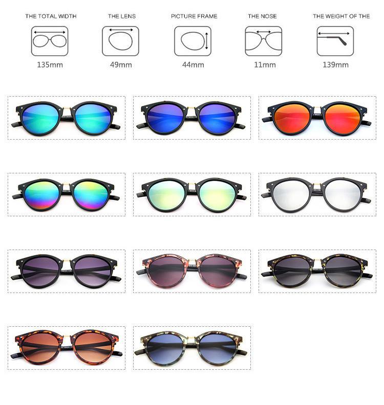 Vintage Round Sunglasses Unisex – UV400 Classic Outdoor
