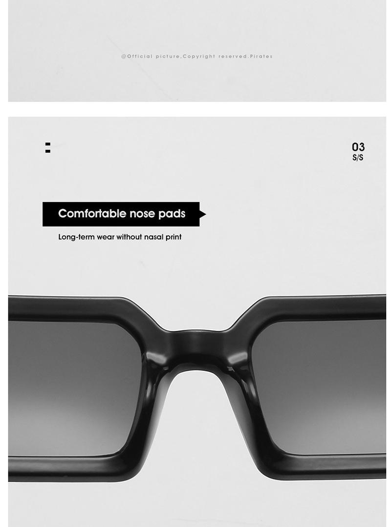 Vintage Brown Rectangle Sunglasses – Retro Colorful Women's Eyewear