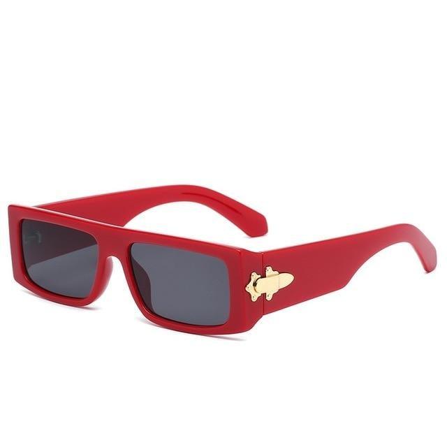 Rectangle Polarized Sunglasses Unisex – Vintage Square