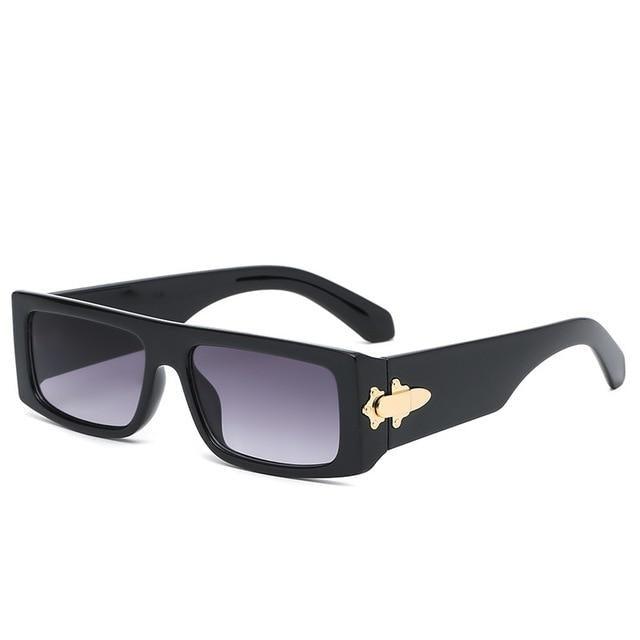 Rectangle Polarized Sunglasses Unisex – Vintage Square