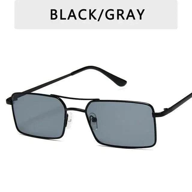 Vintage Metal Square UV400 Sunglasses for Women