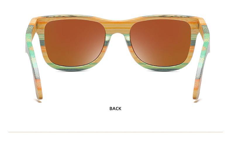 Vintage Wood Frame Polarized Sunglasses – Unisex Summer Style