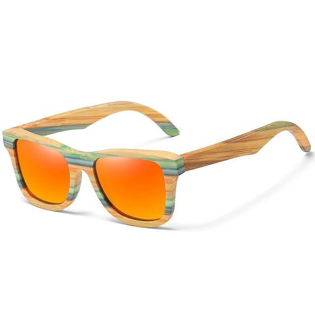 Vintage Wood Frame Polarized Sunglasses – Unisex Summer Style