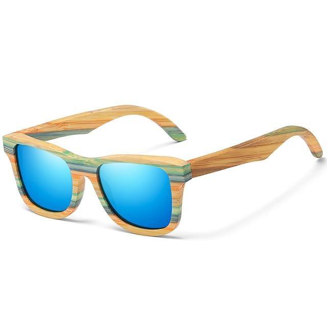 Vintage Wood Frame Polarized Sunglasses – Unisex Summer Style