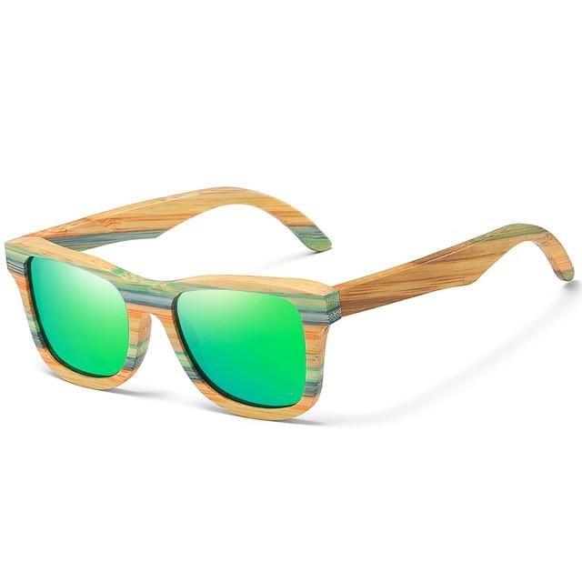 Vintage Wood Frame Polarized Sunglasses – Unisex Summer Style