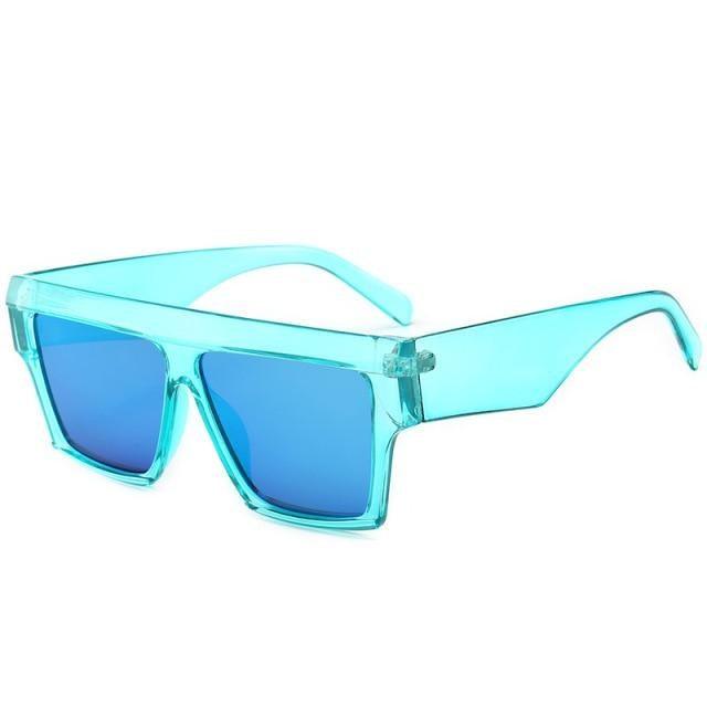 Flat Top Square Sunglasses for Men – Gradient Vintage