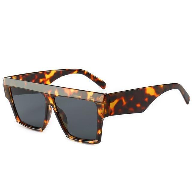 Flat Top Square Sunglasses for Men – Gradient Vintage