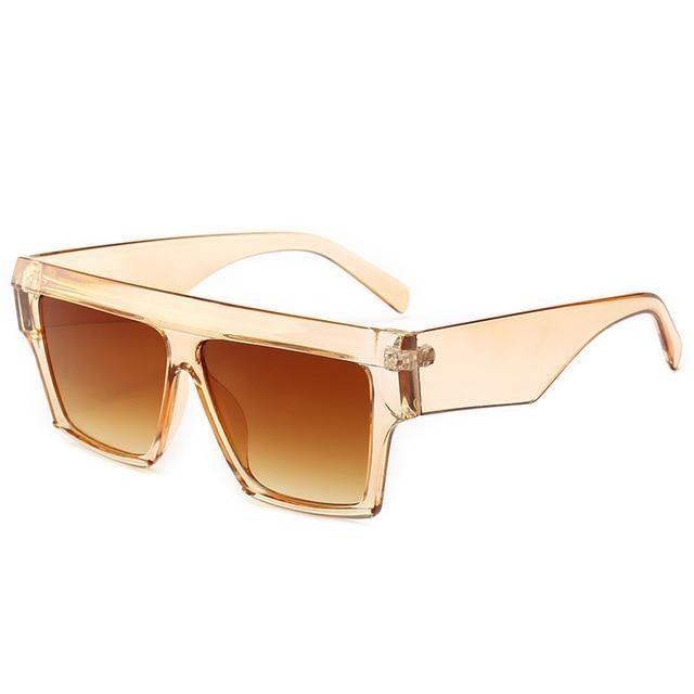 Flat Top Square Sunglasses for Men – Gradient Vintage