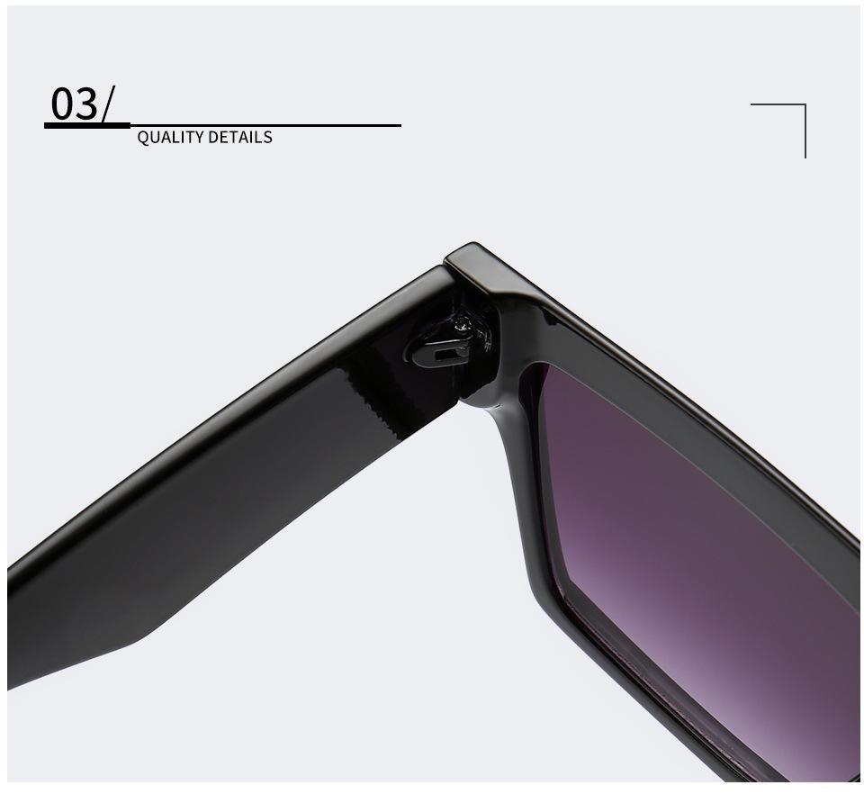 Flat Top Square Sunglasses for Men – Gradient Vintage