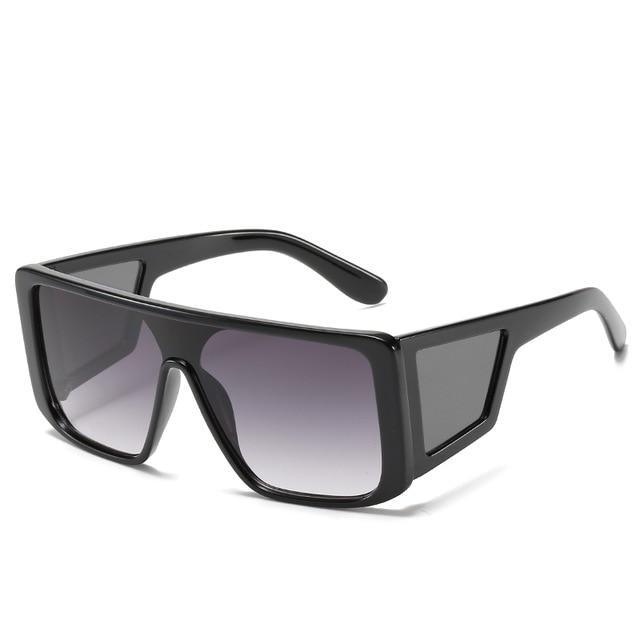 Oversized Flat Top Sunglasses for Women – Colorful Luxury
