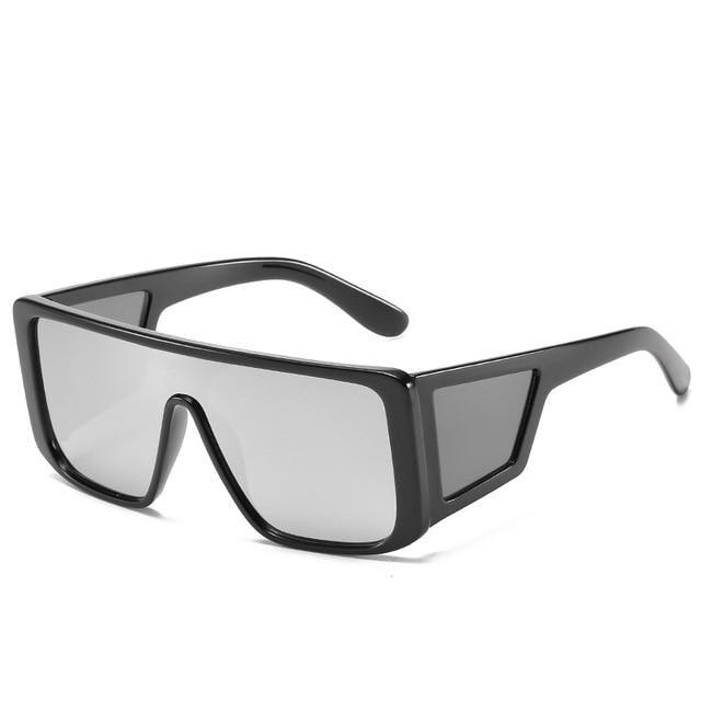 Oversized Flat Top Sunglasses for Women – Colorful Luxury