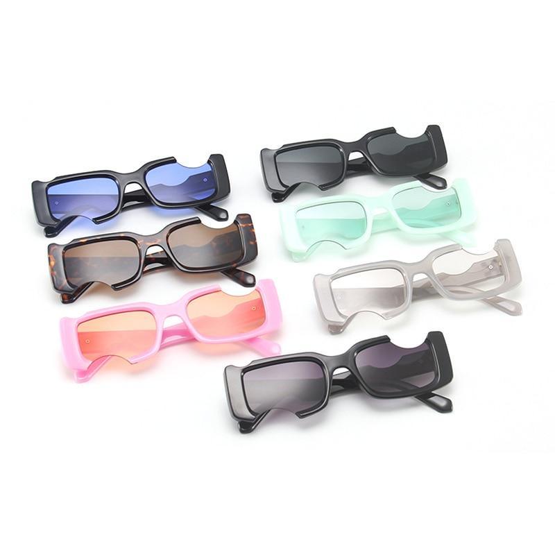 Vintage Rectangle Sunglasses for Women – Luxury Tinted