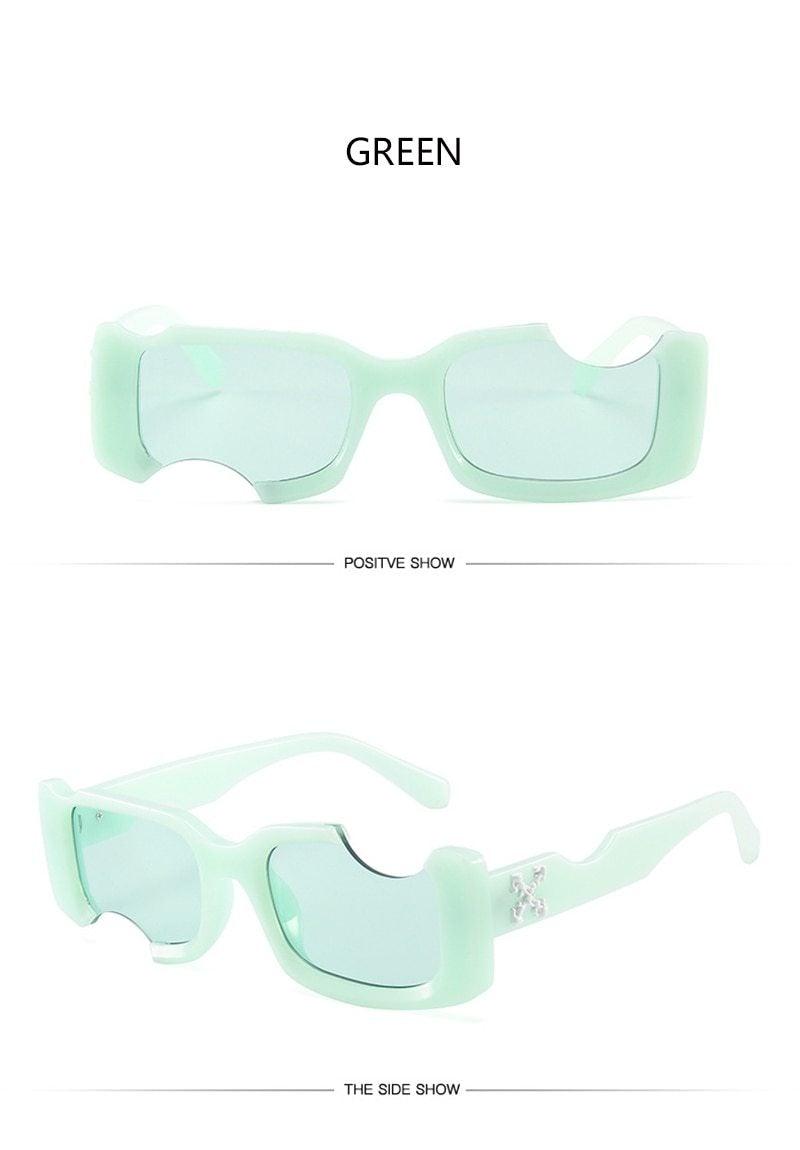 Vintage Rectangle Sunglasses for Women – Luxury Tinted