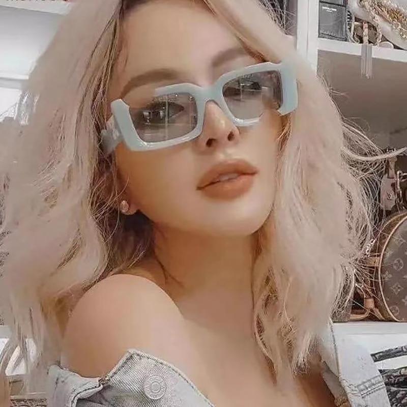 Vintage Rectangle Sunglasses for Women – Luxury Tinted